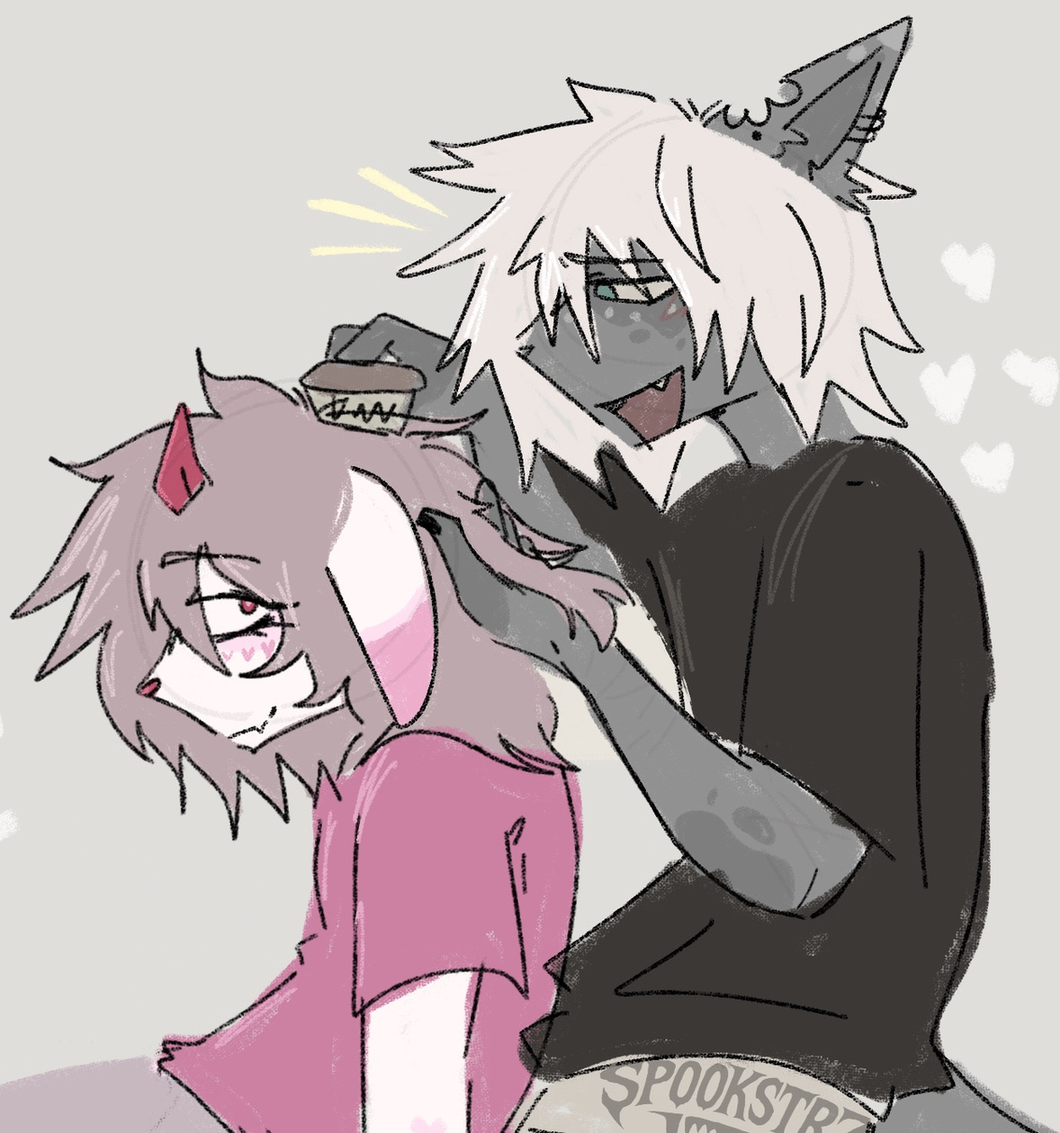 ft Gortic and Spooky (friends oc and my fursona) ft Gortic and Spooky (friends oc and my fursona)